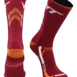 TCK Virginia Tech Hokies Socks Virginia Tech University Hokies Champion Crew Socks All Schools