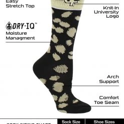 TCK All Schools Central Florida Golden Knights Socks Womens Savage Crew Socks