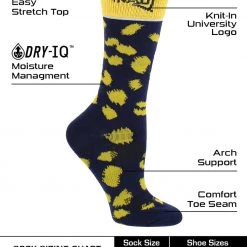 TCK Norhtern Arizona Lumberjacks Socks Womens Savage Crew Socks