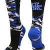 TCK Sports Kentucky Wildcats Socks Woodland Camo Crew All Schools