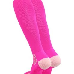 TCK Pink Ribbon Awareness Over The Calf Socks