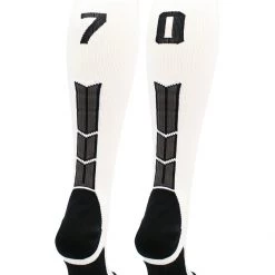 MadSportsStuff Softball Socks White Player ID Custom Number Over The Calf Socks For Softball Baseball Football Boys And Girls 113 MadSportsStuff Softball Socks White Player ID Custom Number Over The Calf Socks For Softball Baseball Football Boys And Girls