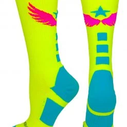 MadSportsStuff Light Speed Athletic Crew Socks (multiple Colors)