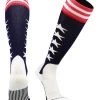 MadSportsStuff USA Flag Baseball Patriotic Stirrups Socks With Stars And Stripes