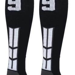 MadSportsStuff Softball Socks Black Player ID Custom Number Over The Calf Socks For Softball Baseball Football Boys And Girls 211 MadSportsStuff Softball Socks Black Player ID Custom Number Over The Calf Socks For Softball Baseball Football Boys And Girls