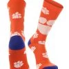 TCK Clemson Tigers Socks Crew Length Sock Mayhem All Schools