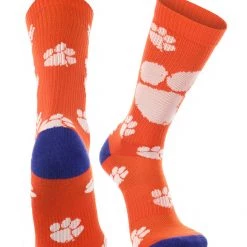 TCK Clemson Tigers Socks Crew Length Sock Mayhem All Schools