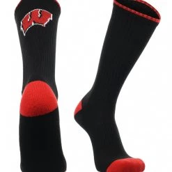 TCK All Schools Wisconsin Badgers Socks Campus Legend Crew Length