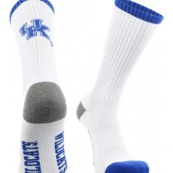 TCK Kentucky Wildcats Socks Basic Crew White Socks 7 TCK Kentucky Wildcats Socks Basic Crew White Socks