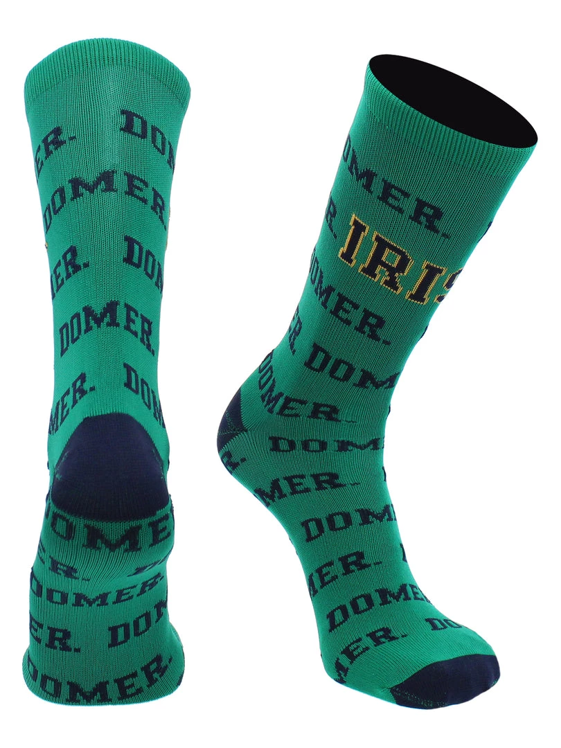 TCK Notre Dame Fighting Irish Socks University Of Notre Dame Fighting Irish Mayhem Crew Socks 6 TCK Notre Dame Fighting Irish Socks University Of Notre Dame Fighting Irish Mayhem Crew Socks