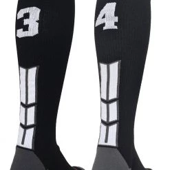 MadSportsStuff Softball Socks Black Player ID Custom Number Over The Calf Socks For Softball Baseball Football Boys And Girls 201 MadSportsStuff Softball Socks Black Player ID Custom Number Over The Calf Socks For Softball Baseball Football Boys And Girls