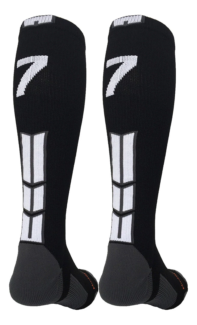 MadSportsStuff Softball Socks Black Player ID Custom Number Over The Calf Socks For Softball Baseball Football Boys And Girls 53 MadSportsStuff Softball Socks Black Player ID Custom Number Over The Calf Socks For Softball Baseball Football Boys And Girls