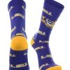 TCK All Schools LSU Tigers Socks Crew Length Sock Mayhem