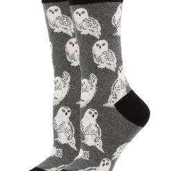 WHD Owl Socks For Women Gift For Bird Lovers Crazy Socks - Crew