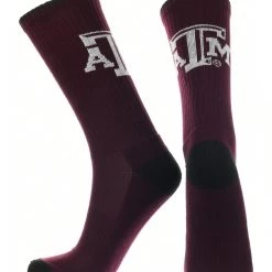 TCK Texas A&M Aggies Socks Campus Legend Crew Length All Schools