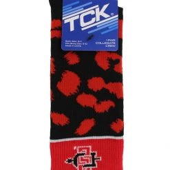 TCK All Schools San Diego State Aztecs Socks Womens Savage Crew Socks