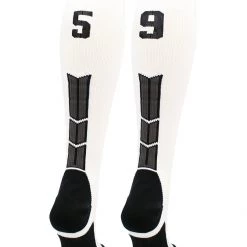 MadSportsStuff Softball Socks White Player ID Custom Number Over The Calf Socks For Softball Baseball Football Boys And Girls 124 MadSportsStuff Softball Socks White Player ID Custom Number Over The Calf Socks For Softball Baseball Football Boys And Girls