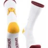 TCK Minnesota Golden Gophers Socks Basic Crew White Socks All Schools