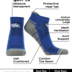 TCK All Schools Kentucky Wildcats Low Cut Ankle Socks With Tab