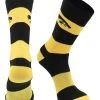 TCK Iowa Hawkeyes Socks Game Day Striped Crew Socks All Schools