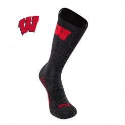 TCK University Of Wisconsin Badgers Socks - Pure Merino Wool - Far Trek All Schools