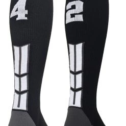 MadSportsStuff Softball Socks Black Player ID Custom Number Over The Calf Socks For Softball Baseball Football Boys And Girls 193 MadSportsStuff Softball Socks Black Player ID Custom Number Over The Calf Socks For Softball Baseball Football Boys And Girls