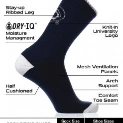 TCK Penn State Nittany Lions Socks Campus Legend Crew Length 6 TCK Penn State Nittany Lions Socks Campus Legend Crew Length