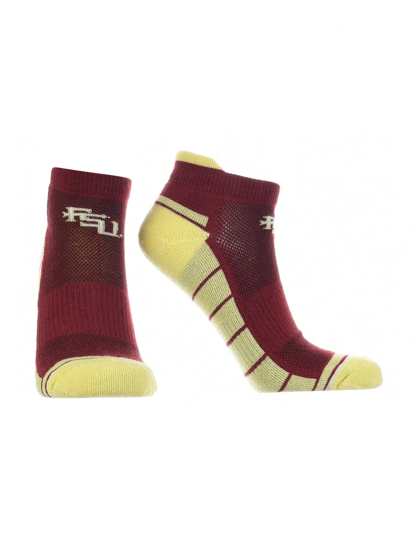 TCK Florida State Seminoles Low Cut Ankle Socks With Tab 1 TCK Florida State Seminoles Low Cut Ankle Socks With Tab