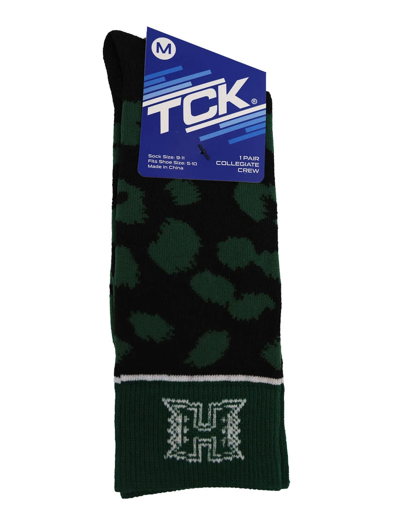 TCK Hawaii Rainbow Warriors Socks Womens Savage Crew Socks All Schools 4 TCK Hawaii Rainbow Warriors Socks Womens Savage Crew Socks All Schools