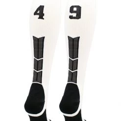 MadSportsStuff Softball Socks White Player ID Custom Number Over The Calf Socks For Softball Baseball Football Boys And Girls 159 MadSportsStuff Softball Socks White Player ID Custom Number Over The Calf Socks For Softball Baseball Football Boys And Girls