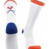 TCK Virginia Cavaliers Socks Basic Crew White Socks All Schools