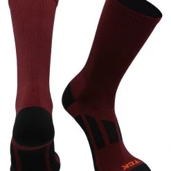 Basketball Socks TCK Solid Performance 2.0 Crew Socks - Elite Athletic Socks For Men And Women, Boys And Girls