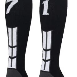 MadSportsStuff Softball Socks Black Player ID Custom Number Over The Calf Socks For Softball Baseball Football Boys And Girls 114 MadSportsStuff Softball Socks Black Player ID Custom Number Over The Calf Socks For Softball Baseball Football Boys And Girls
