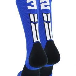 MadSportsStuff Volleyball Socks Royal Player ID Custom Number Crew Socks For Basketball Lacrosse Volleyball Boys And Girls 201 MadSportsStuff Volleyball Socks Royal Player ID Custom Number Crew Socks For Basketball Lacrosse Volleyball Boys And Girls