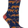 WHD Mountain Lion Socks For Women Gift For Animal Lovers Crazy Socks - Crew
