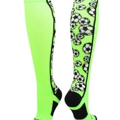 MadSportsStuff Crazy Soccer Socks With Soccer Balls Over The Calf (multiple Colors)