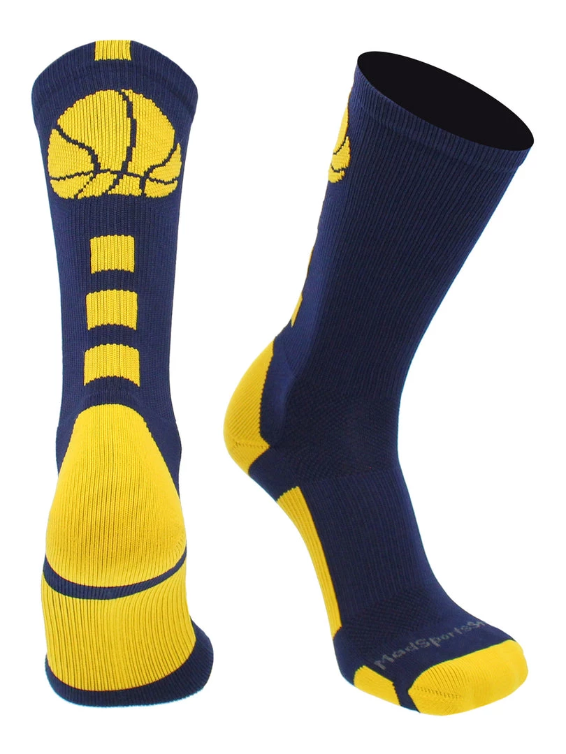 MadSportsStuff Basketball Socks For Boys, Girls, Men, Women- Athletic Crew Socks - Youth And Adult Sizes -Made In The USA 11 MadSportsStuff Basketball Socks For Boys, Girls, Men, Women- Athletic Crew Socks - Youth And Adult Sizes -Made In The USA