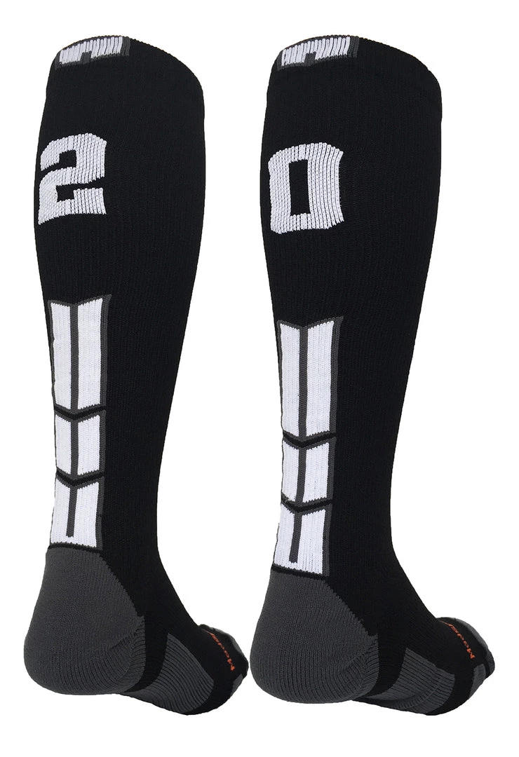 MadSportsStuff Softball Socks Black Player ID Custom Number Over The Calf Socks For Softball Baseball Football Boys And Girls 59 MadSportsStuff Softball Socks Black Player ID Custom Number Over The Calf Socks For Softball Baseball Football Boys And Girls
