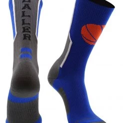 MadSportsStuff Baller Basketball Socks With Basketball Logo Crew Length