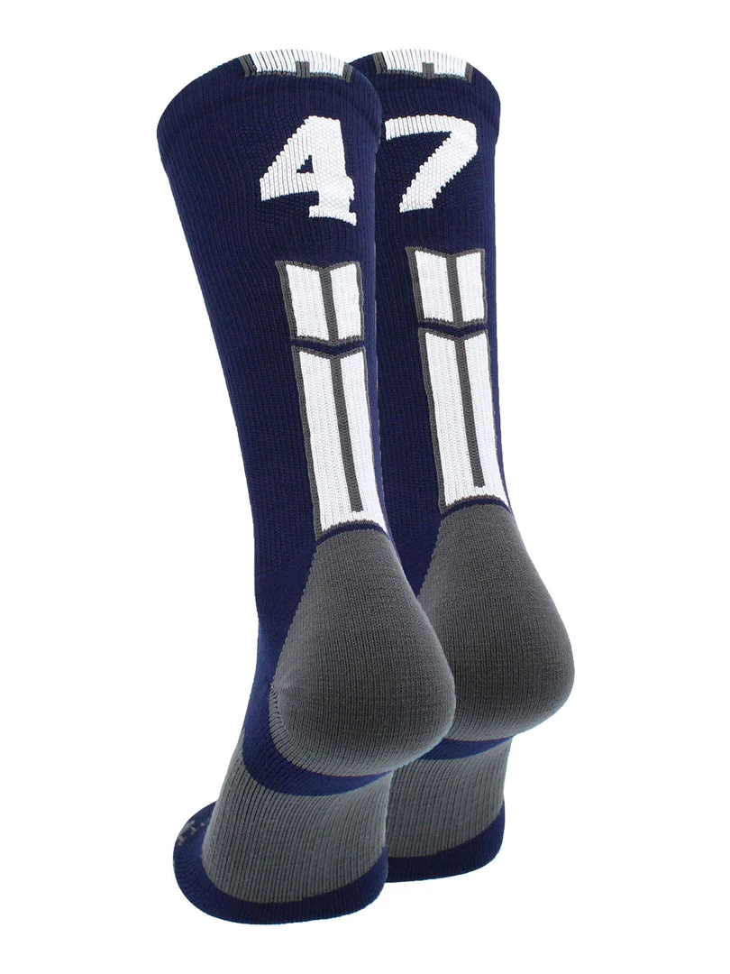 MadSportsStuff Volleyball Socks Navy Player ID Custom Number Crew Socks For Basketball Lacrosse Volleyball Boys And Girls 82 MadSportsStuff Volleyball Socks Navy Player ID Custom Number Crew Socks For Basketball Lacrosse Volleyball Boys And Girls