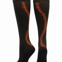 MadSportsStuff Softball Socks With Stitches - For Girls Or Women - Knee High Length