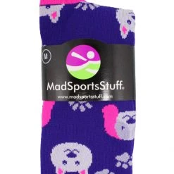 MadSportsStuff Neon Puppy Dogs Over The Calf Athletic Socks Softball Socks
