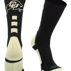 TCK Sports NCAA CU Boulder Buffs Socks University Of Colorado Baseline Crew All Schools