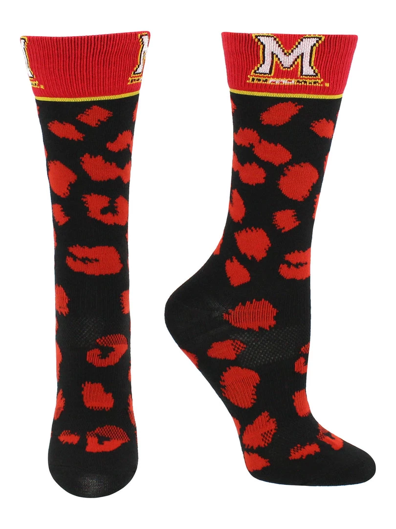 TCK All Schools Maryland Terrapins Socks Womens Savage Crew Socks 2 TCK All Schools Maryland Terrapins Socks Womens Savage Crew Socks