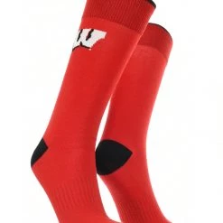 TCK Wisconsin Badgers Dress Socks Dean's List Crew Length Socks