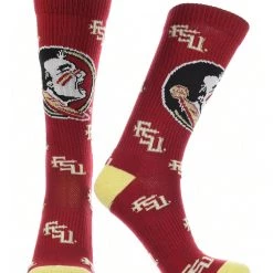 TCK Florida State Seminoles Socks Crew Length Sock Mayhem All Schools