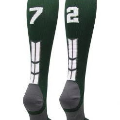 MadSportsStuff Dark Green Player ID Custom Number Over The Calf Socks For Softball Baseball Football Boys And Girls Softball Socks 113 MadSportsStuff Dark Green Player ID Custom Number Over The Calf Socks For Softball Baseball Football Boys And Girls Softball Socks
