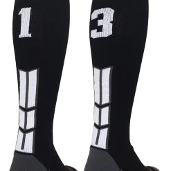 MadSportsStuff Softball Socks Black Player ID Custom Number Over The Calf Socks For Softball Baseball Football Boys And Girls 171 MadSportsStuff Softball Socks Black Player ID Custom Number Over The Calf Socks For Softball Baseball Football Boys And Girls