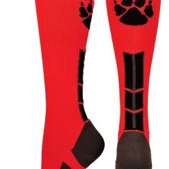 MadSportsStuff Wild Paw Over The Calf Socks (multiple Colors) Baseball Socks
