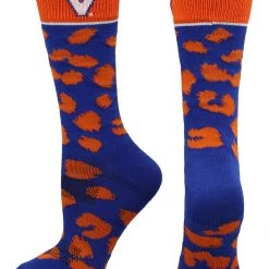 TCK Virginia Cavaliers Socks Womens Savage Crew Socks 9 TCK Virginia Cavaliers Socks Womens Savage Crew Socks